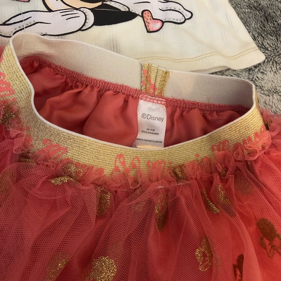 Disney top and tulle skirt set and sweater - Picture 6 of 8